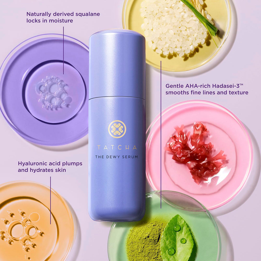 Tatcha The Dewy Serum ingredients reveal Hadasei-3 complex