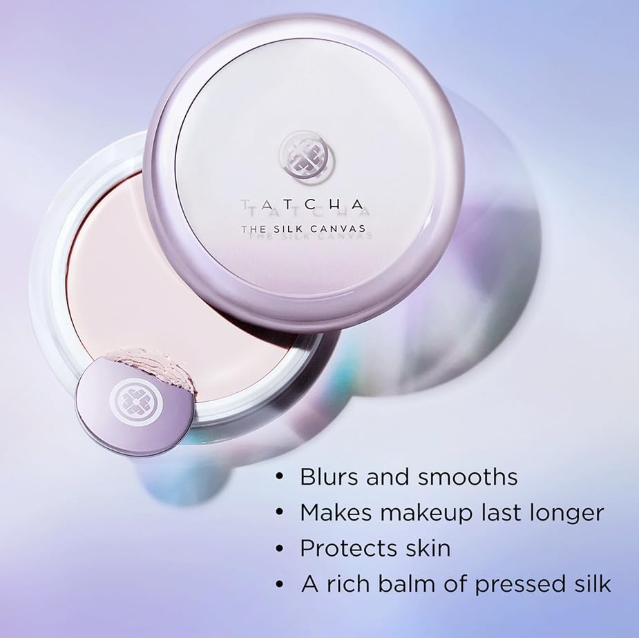 Tatcha The Silk Canvas being applied with fingertips creates a smooth, even base.