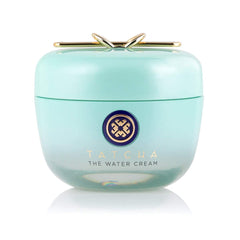 TATCHA The Water Cream bottle close-up highlighting lightweight hydration.