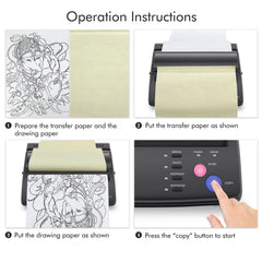 TATELF stencil printer in use with stencil paper demonstrates workflow.