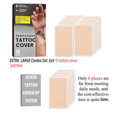 Tattoo Cover Up Patch blends with multiple skin tones for subtle coverage