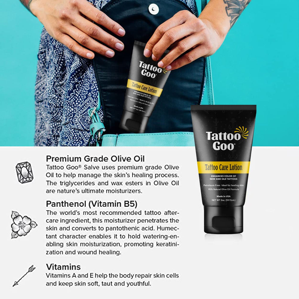 Tattoo Goo Healing Balm lavender oil ingredients—natural moisture for inked skin.