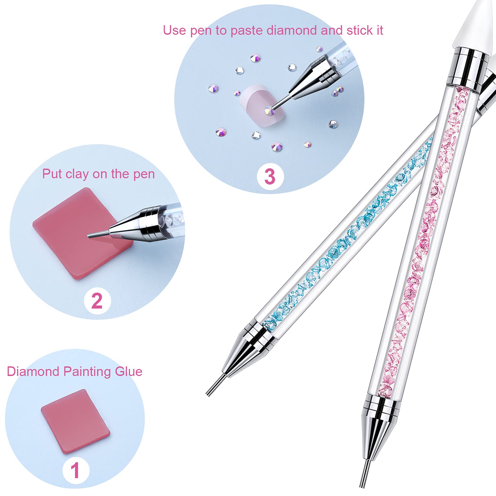 Tatuo nail-art pen with elegant metallic handle design.