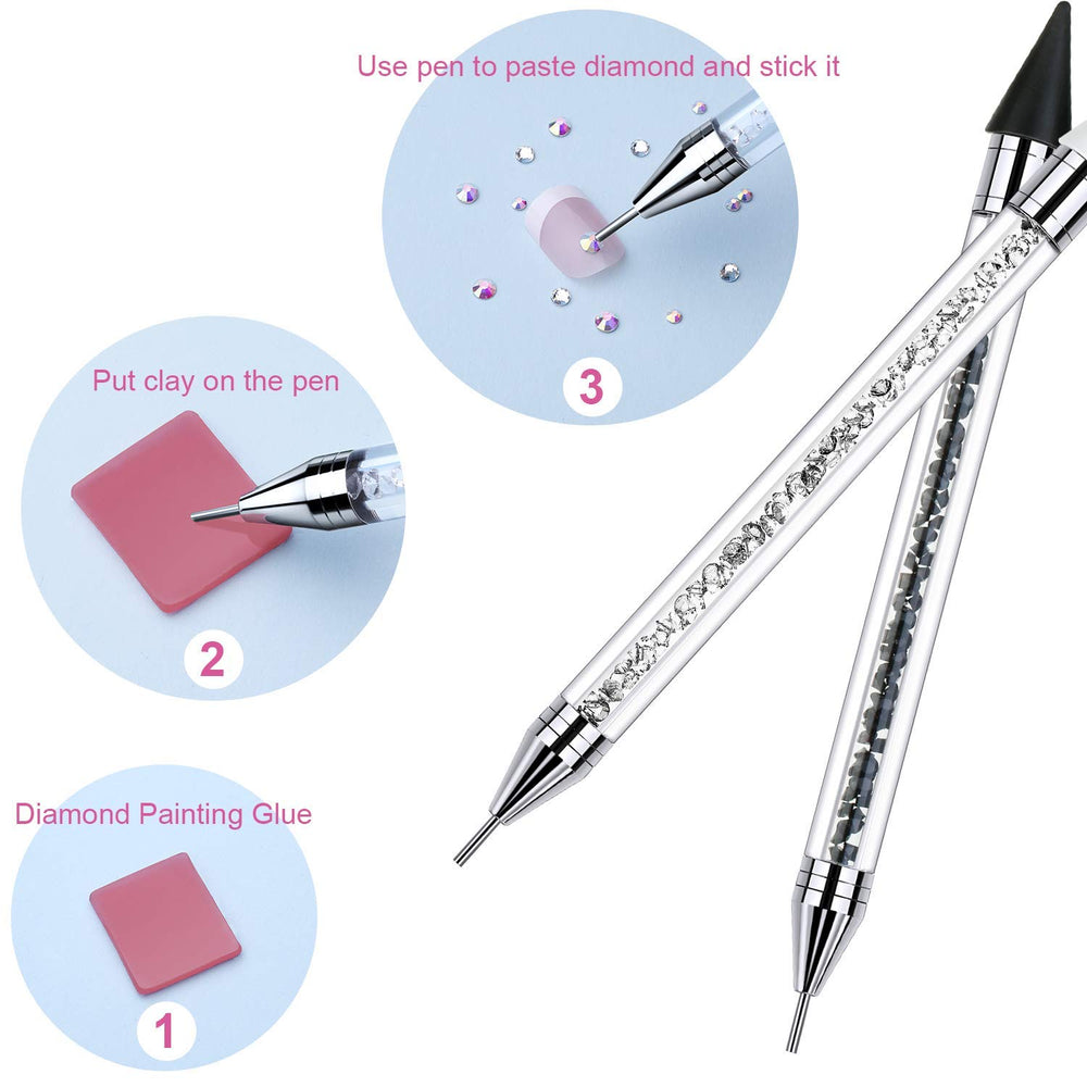 Tatuo metallic body provides durable grip during nail art sessions.