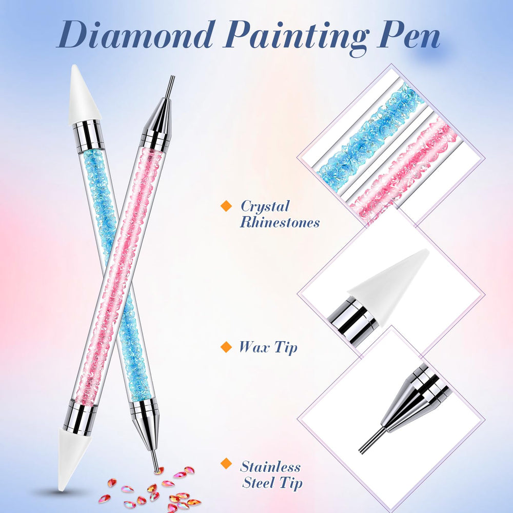 Tatuo rhinestone picker pen with metallic body for durable handling.