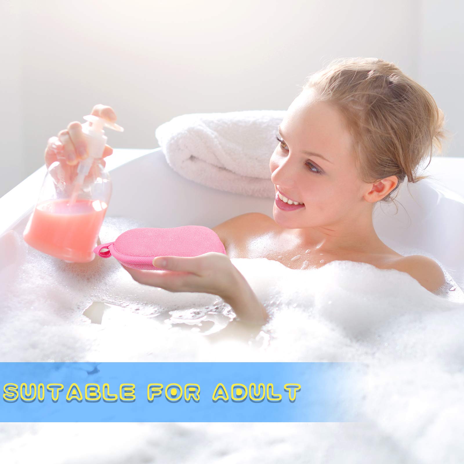 Tatuo sponge features hanging hole for easy bathroom storage