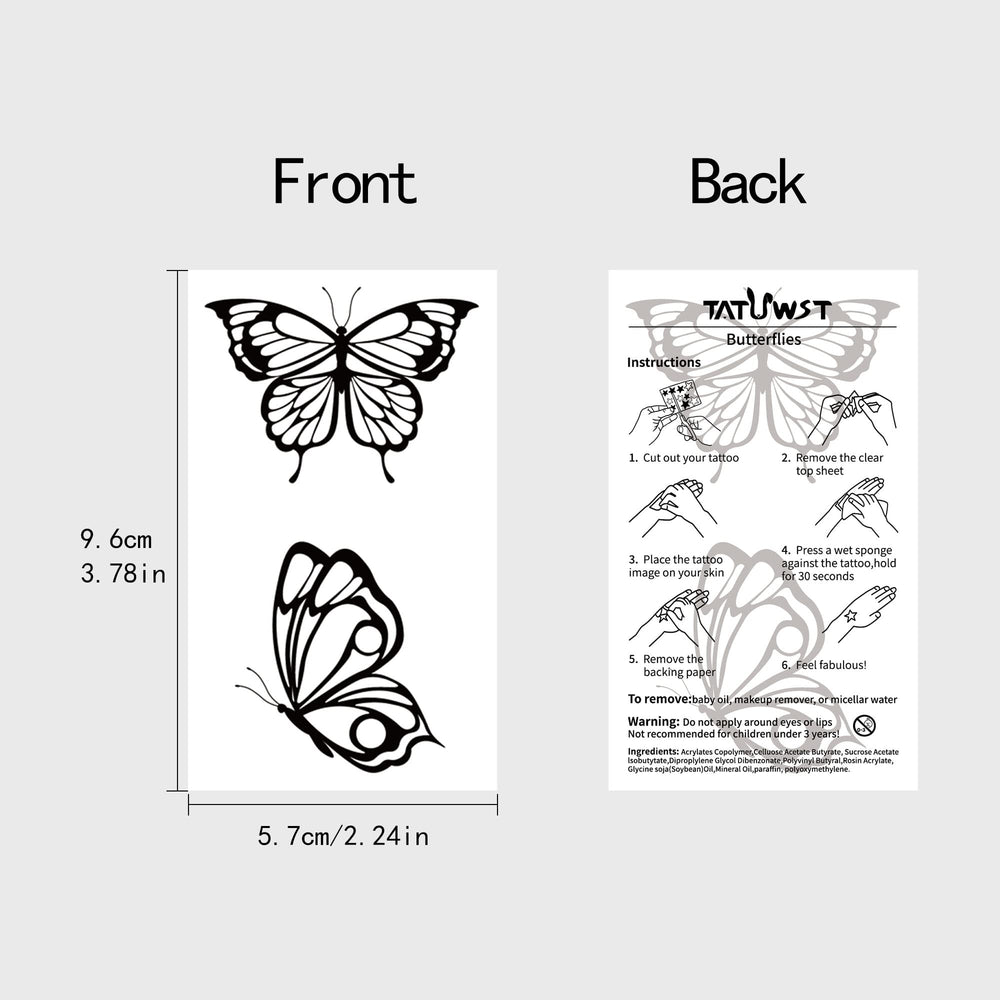 TATUWST adult tattoo stickers on skin for easy style experimentation.