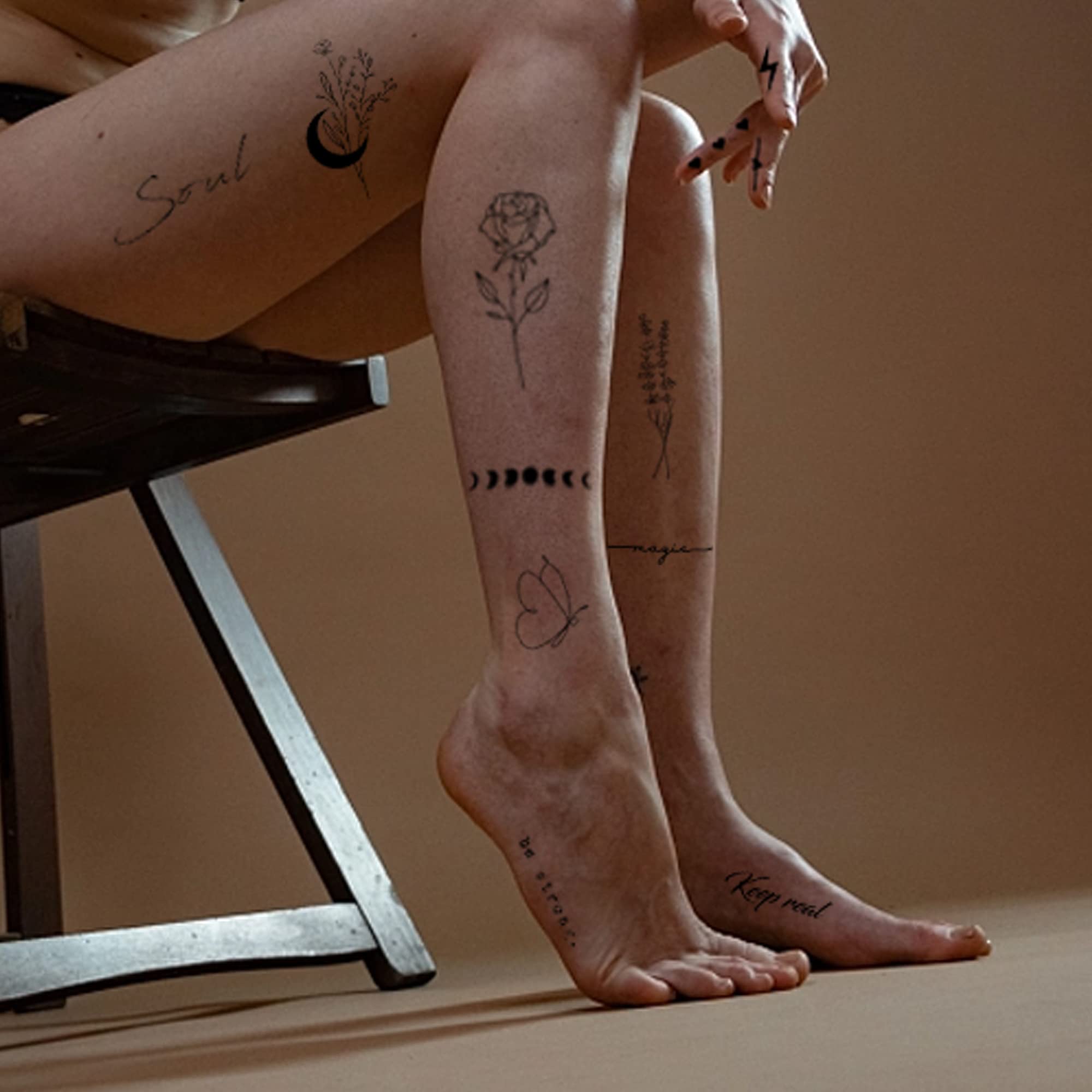 TATUWST branch flower tattoos provide delicate accents for arms, legs, or shoulders.