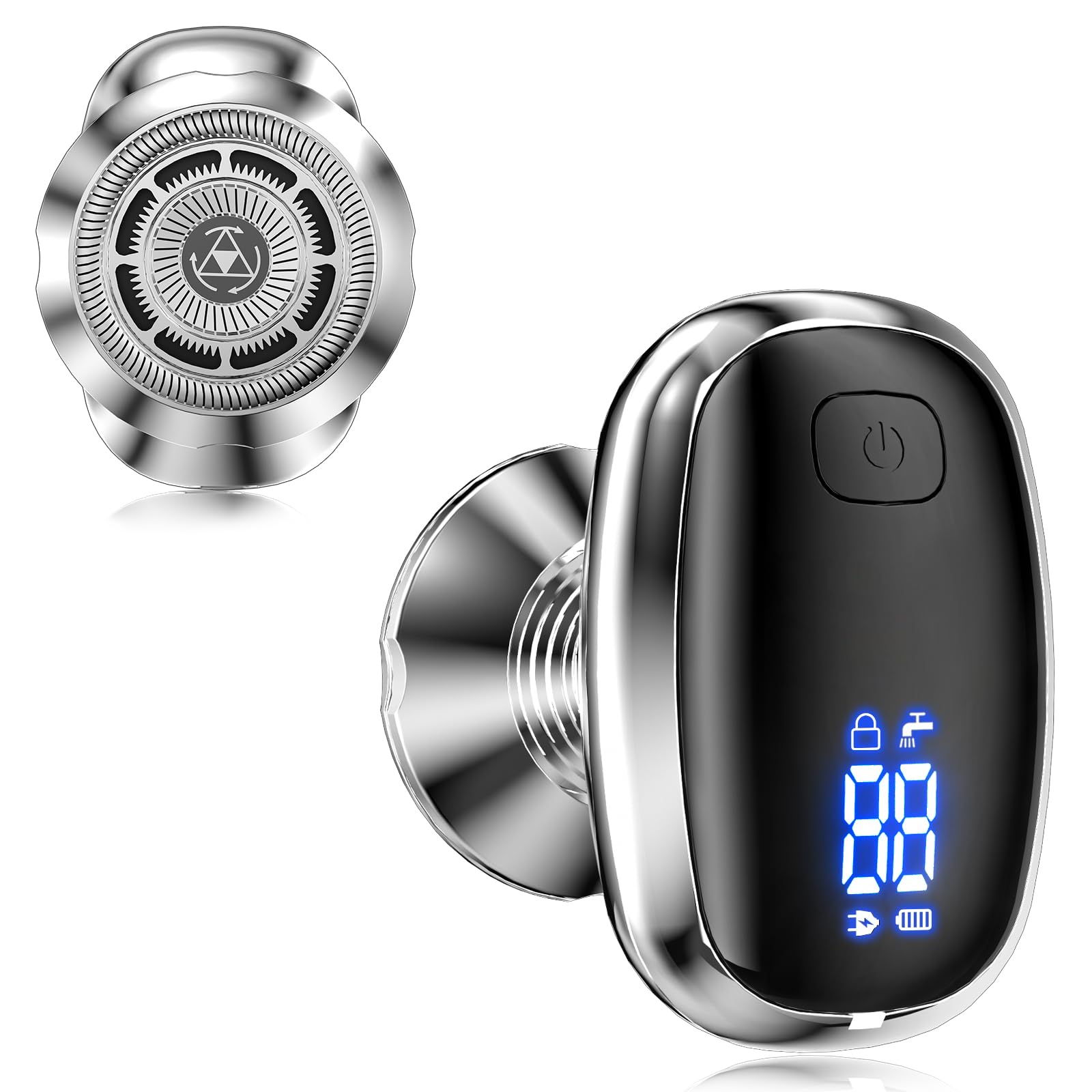 TAYAYO electric razor leg 3-ring blade captures hairs for silky legs.