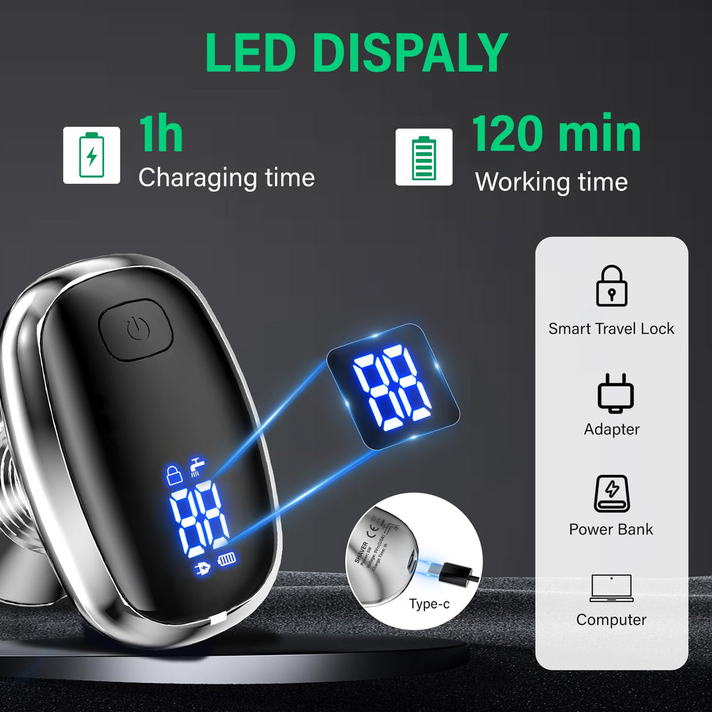 TAYAYO electric razor travel compact design fits bags for on the go.