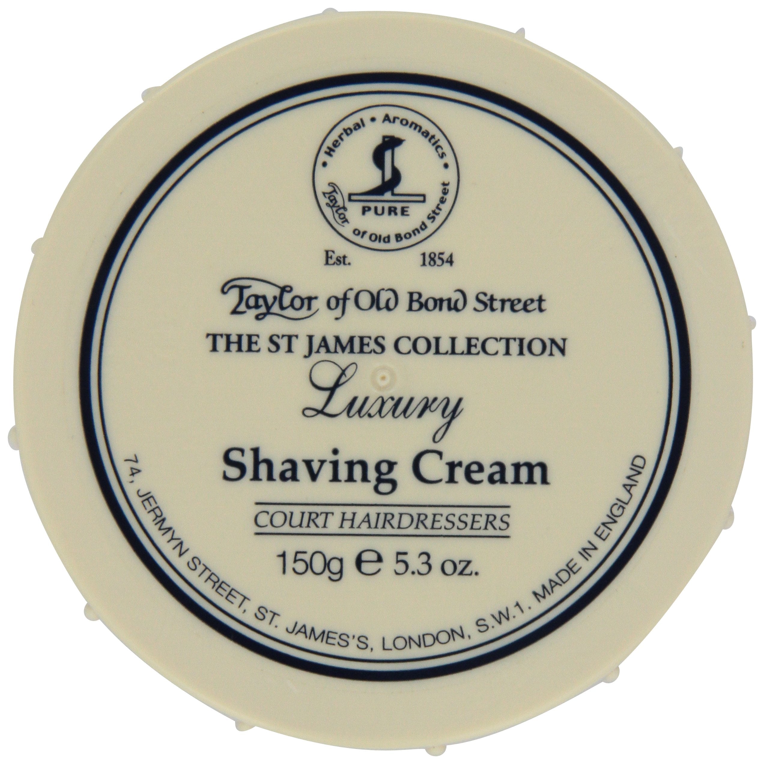 Taylor of Old Bond Street St. James shaving cream bowl delivers rich lather for a smooth close shave