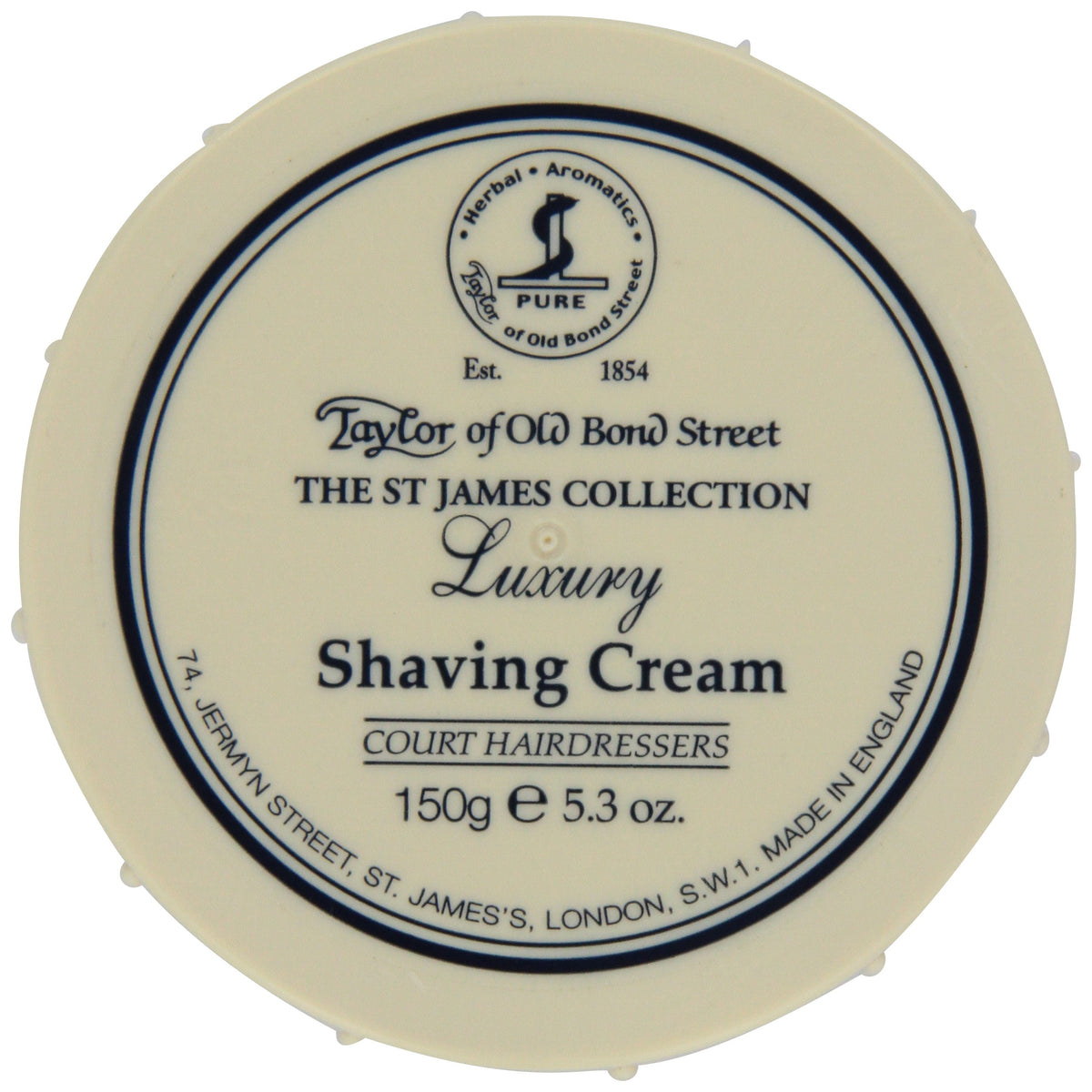 Taylor of Old Bond Street St. James shaving cream bowl delivers rich lather for a smooth close shave