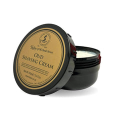 Taylor of Old Bond Street Oud shaving cream bowl creates a rich lather for a close, comfortable shave