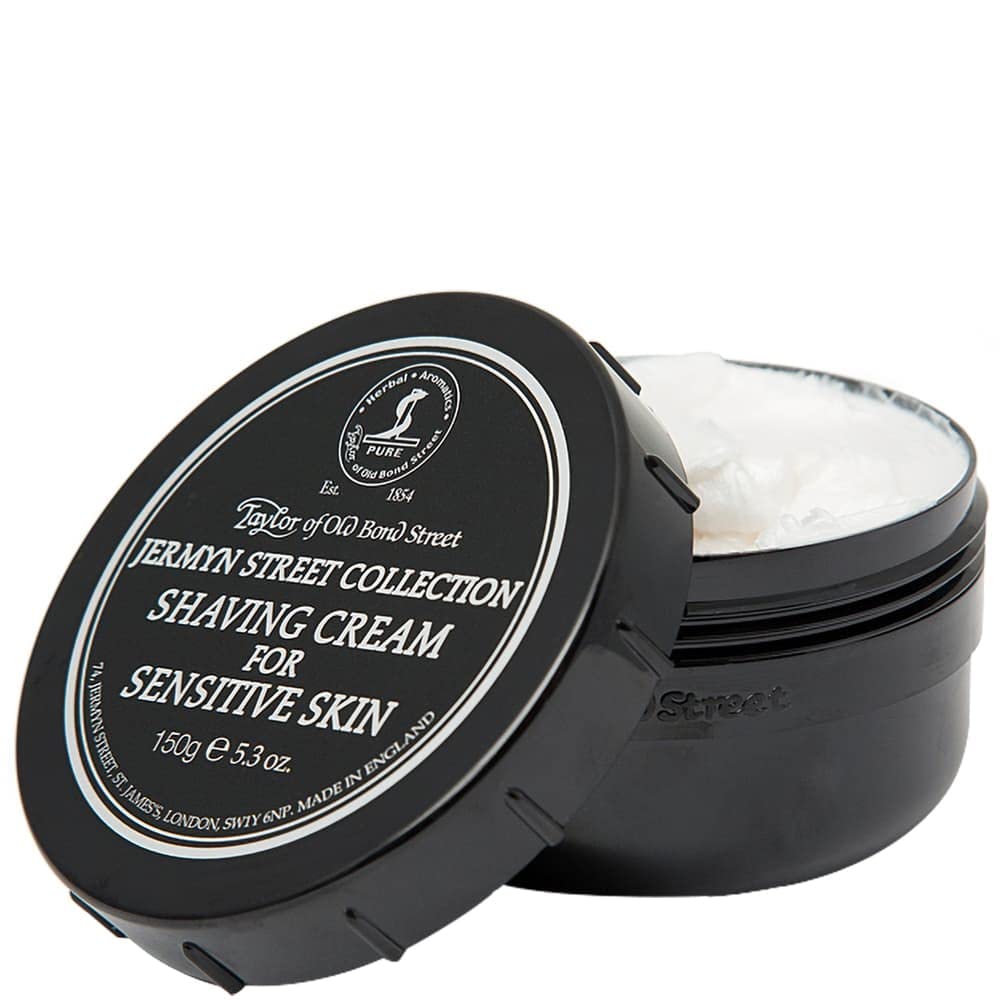 Taylor of Old Bond Street Jermyn Street shaving brush ready to build a luxurious lather.