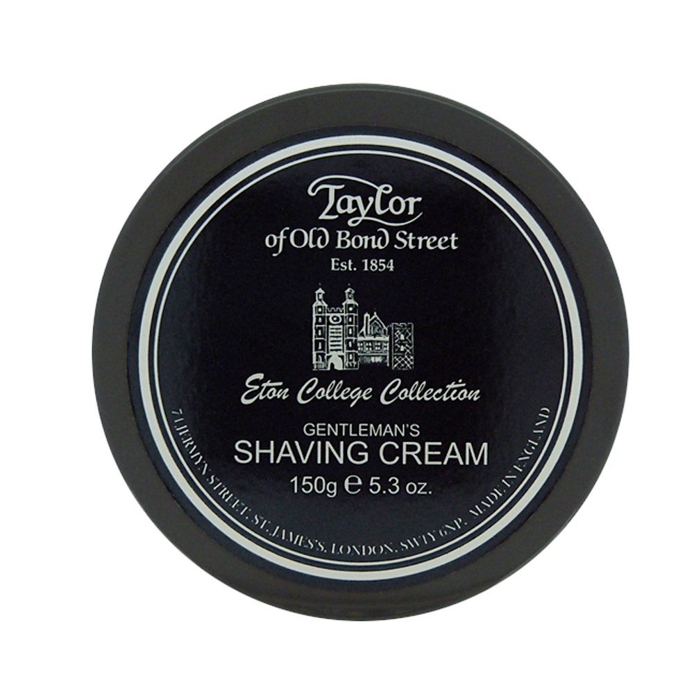 Taylor of Old Bond Street Eton College shaving cream jar for daily grooming.