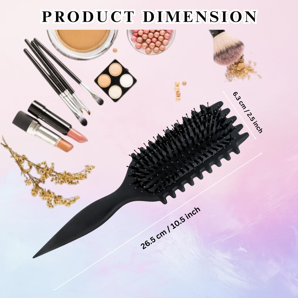 TAZ USA Curl Defining Brush travel friendly design closeup
