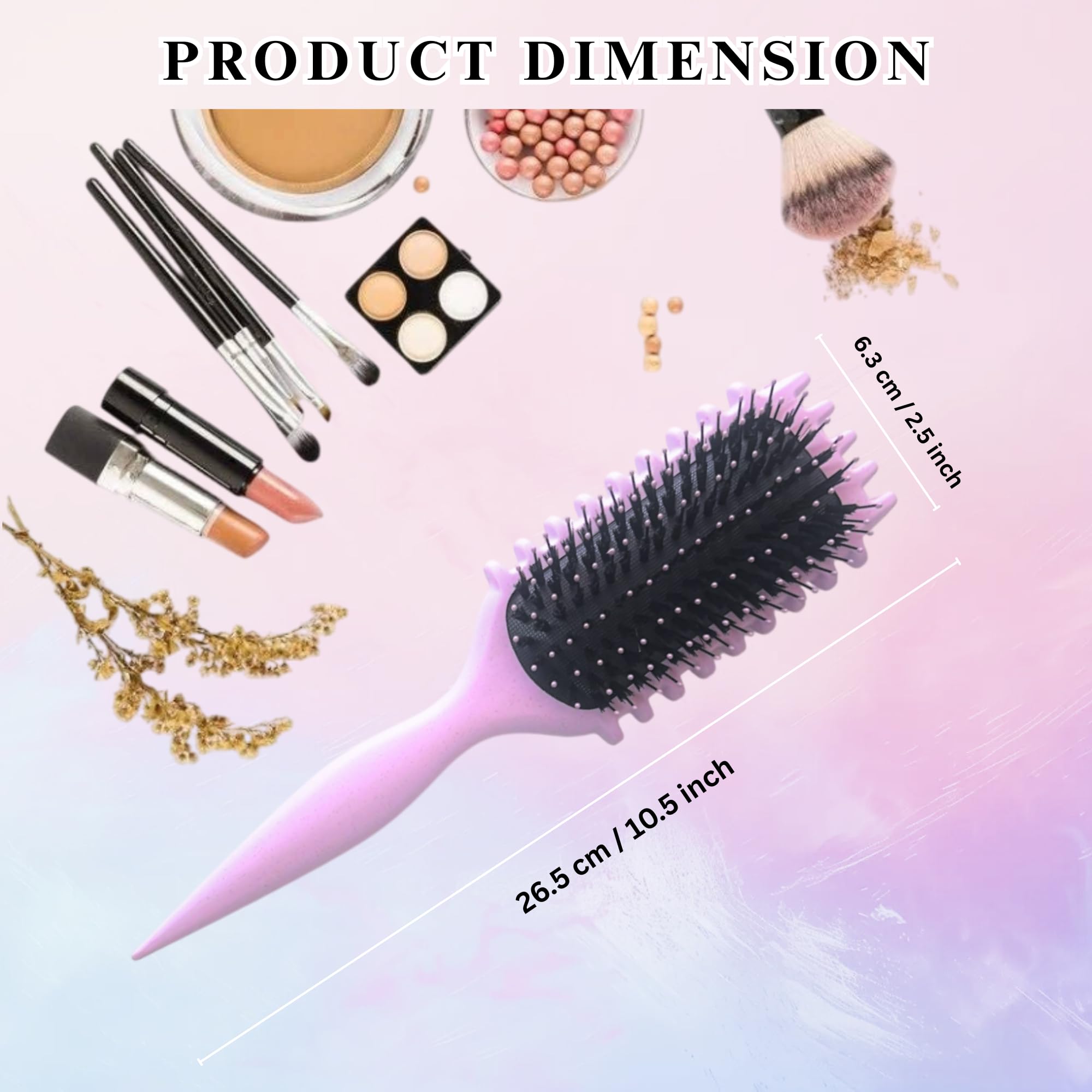 TAZ USA Curl Defining Brush compact design ideal for travel.