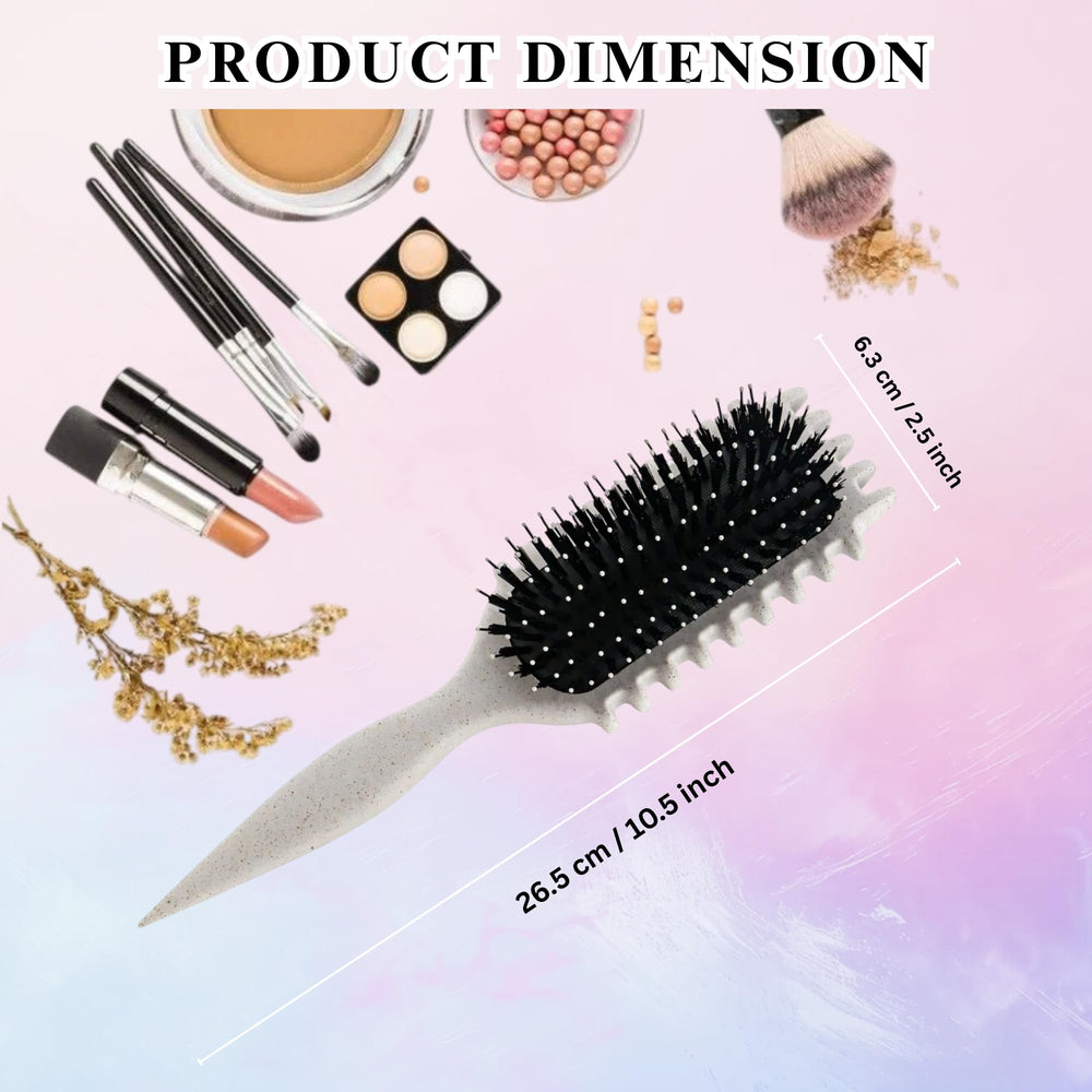 TAZ USA dual-level bristles close-up show wide teeth and fine tips.