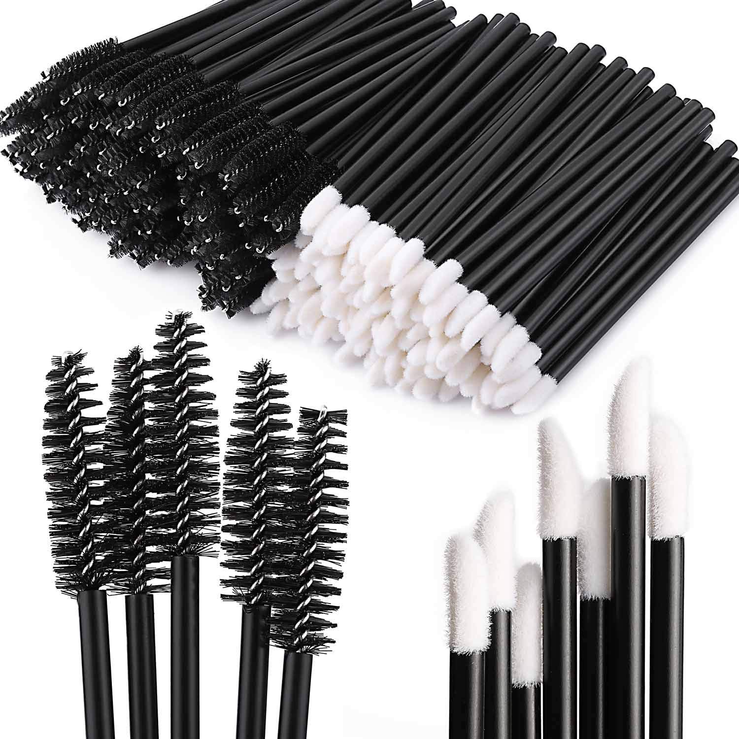 Tbestmax 200 disposable mascara wand spoolies for hygienic lash applications