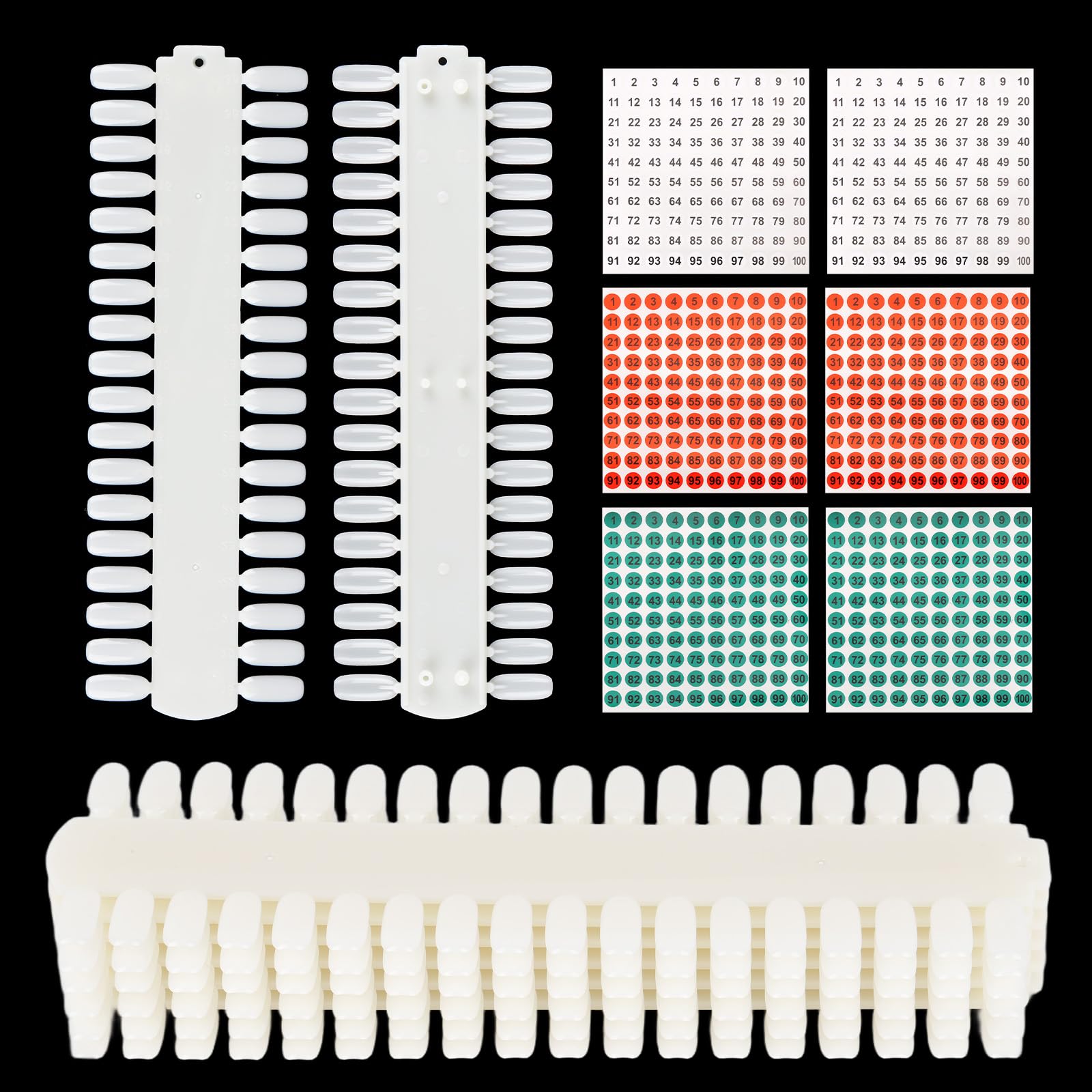 Tbestmax 3-sets 216-tips swatches collection for color testing.