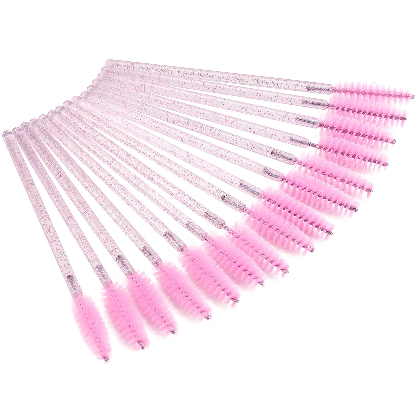 Tbestmax aplicadores desechables para pestañas, rosa, higiene y peinado preciso.
