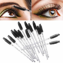 Tbestmax bendable brush head demonstrates flexible angles for easy lash and brow grooming.