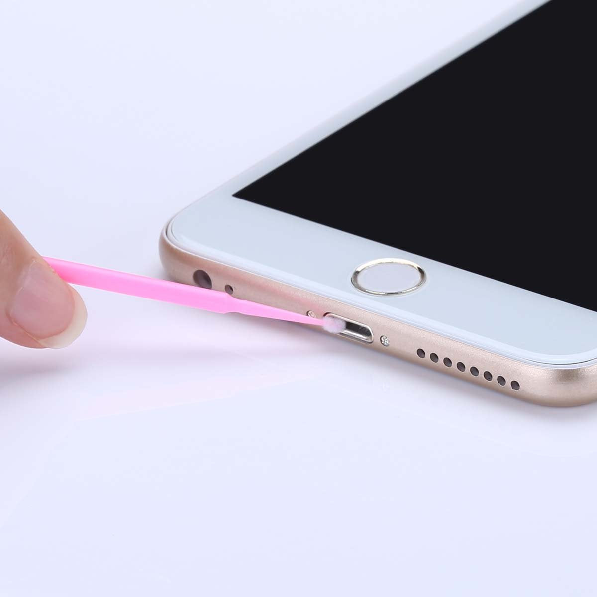 Tbestmax bendable plush stem enables cleaning at hard-to-reach angles