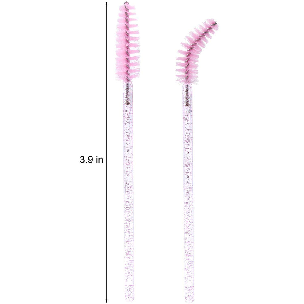 Tbestmax cepillo desechable para pestañas, rosa, control de volumen.