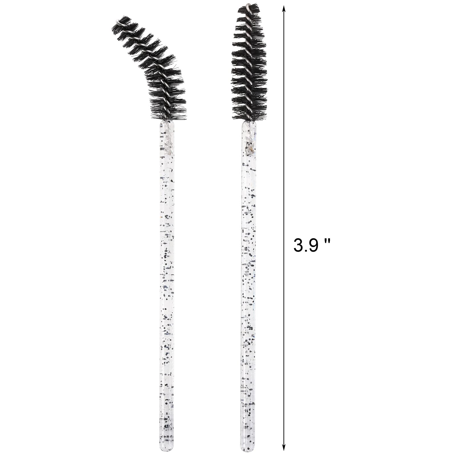 Tbestmax crystal black stick spoolie closeup highlights hygienic, precise lash maintenance.