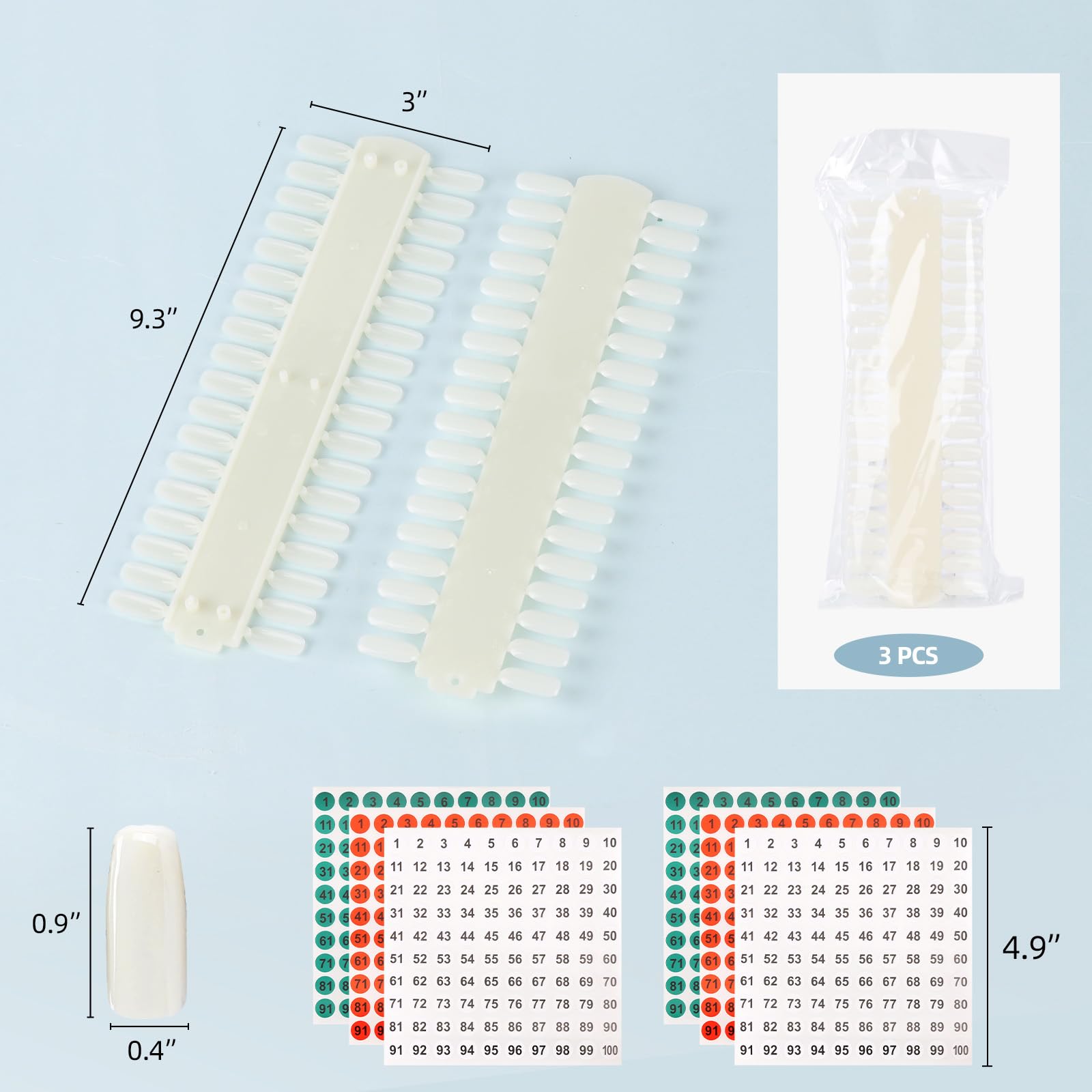 Tbestmax double-sided hookable swatch panel for easy display.