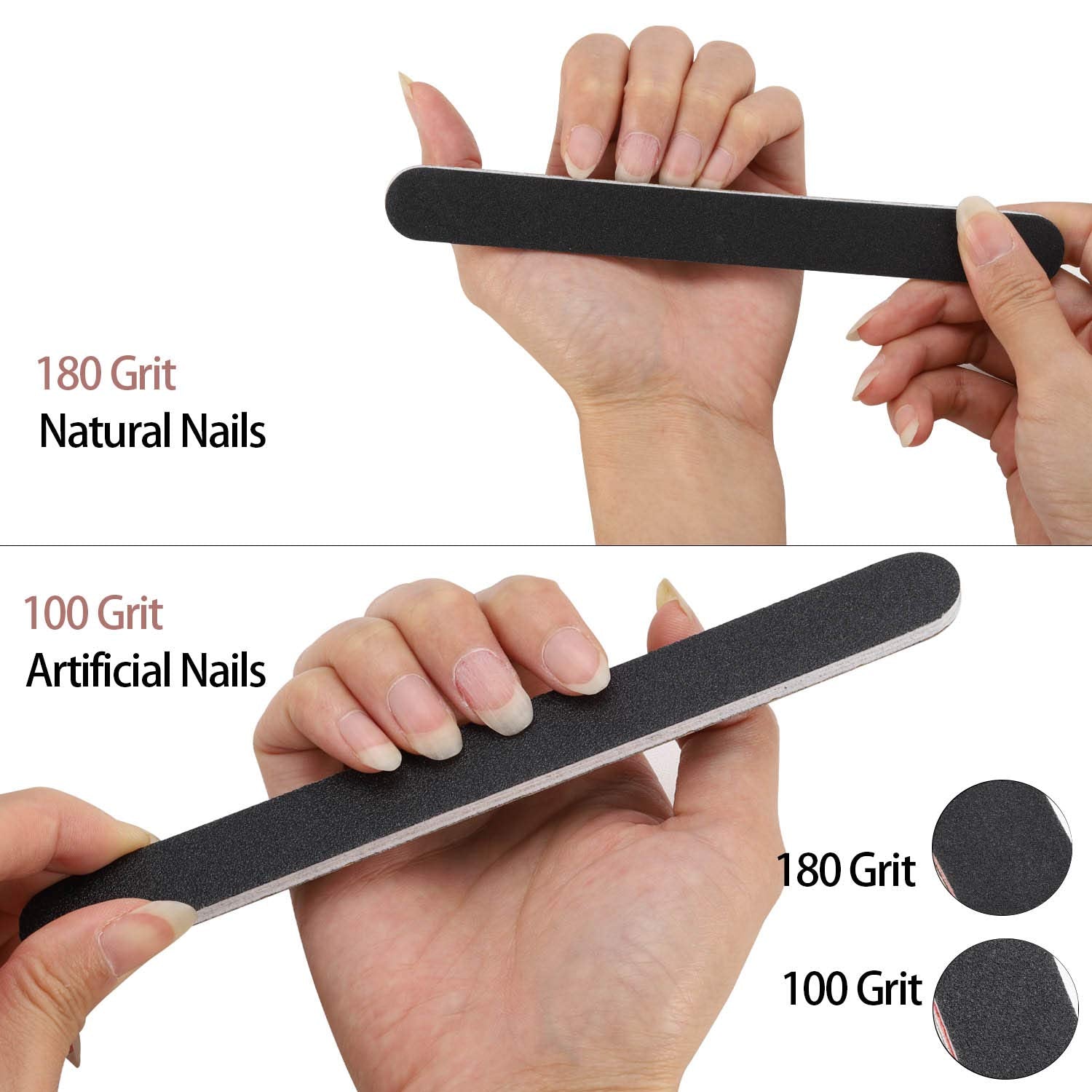 Tbestmax 100/180 grit surface image, quick remove gel and shape.
