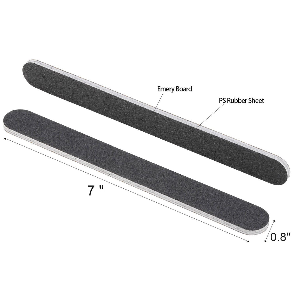 Tbestmax nail files 100/180 grit surface, roughs and smooths edges efficiently.
