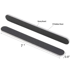 Tbestmax nail files 100/180 grit surface, roughs and smooths edges efficiently.