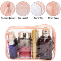 Tbestmax peach pink travel toiletry bag ideal for vacations and stays