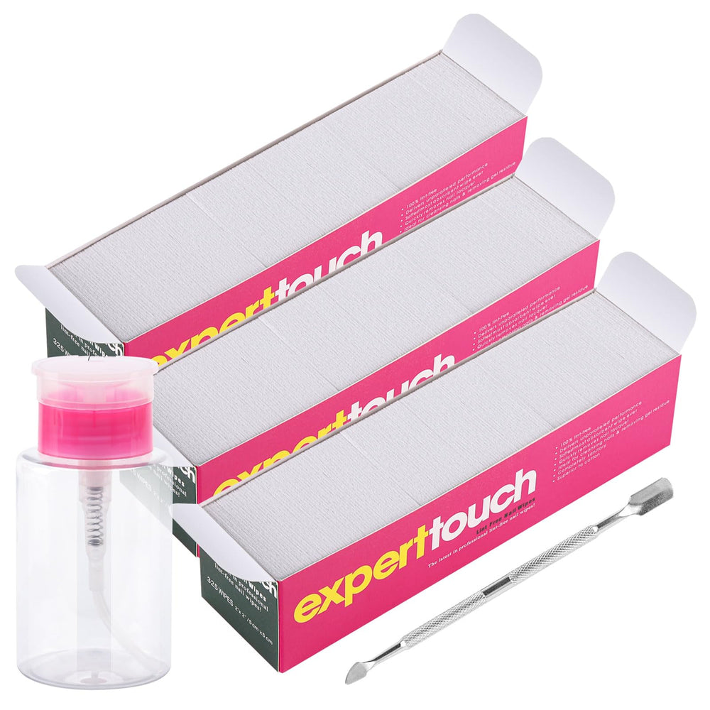 Tbestmax pump bottle dispenser with adjustable flow for efficient nail prep.