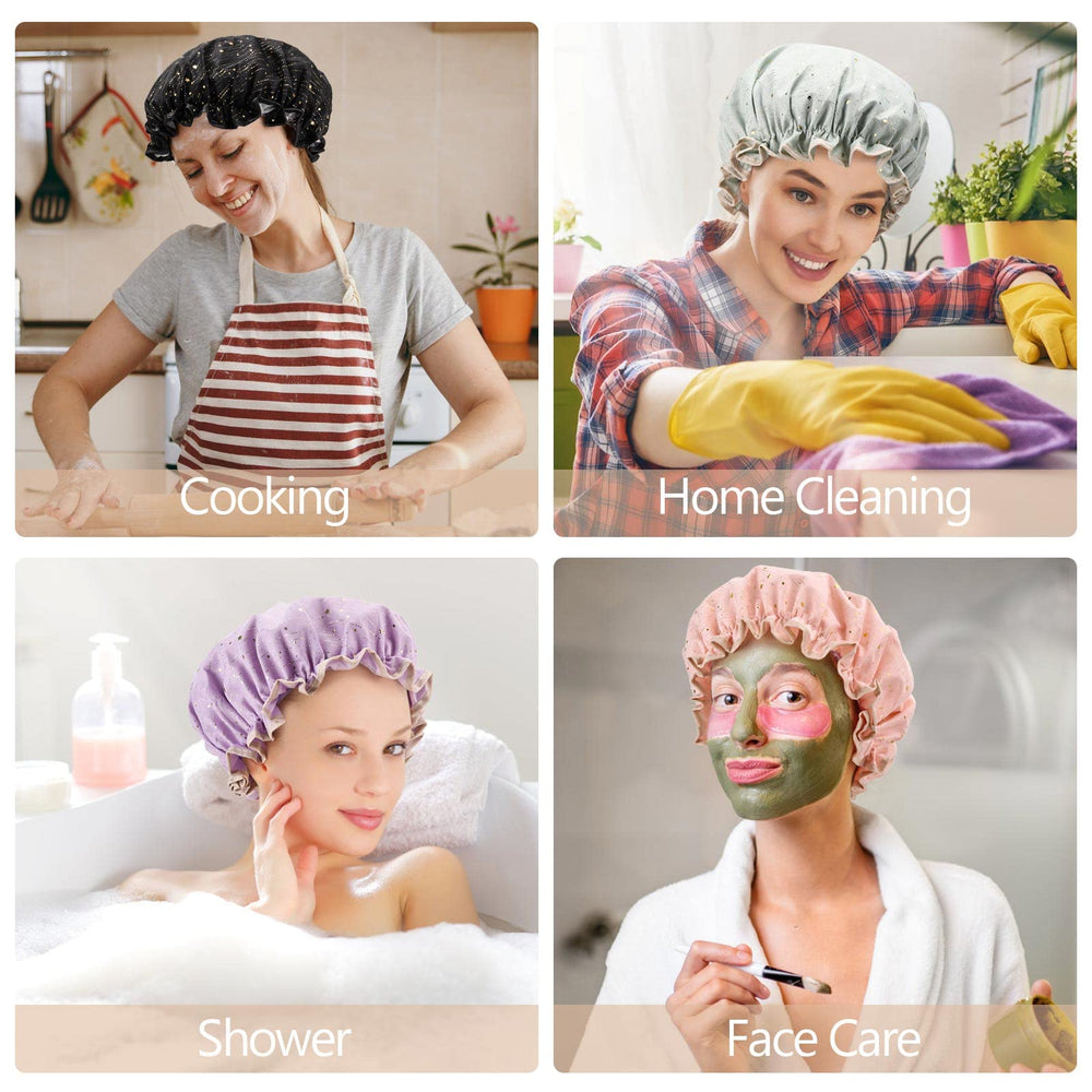 Tbestmax shower cap hair-dry preserves hairstyle between washes