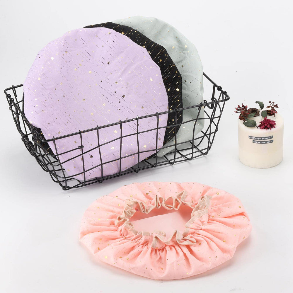 Tbestmax shower cap waterproof-edge blocks water while bathing
