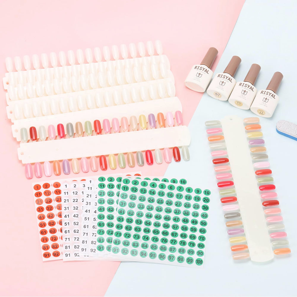 Tbestmax sturdy swatch board for buffing, filing, acrylic or poly gel use.