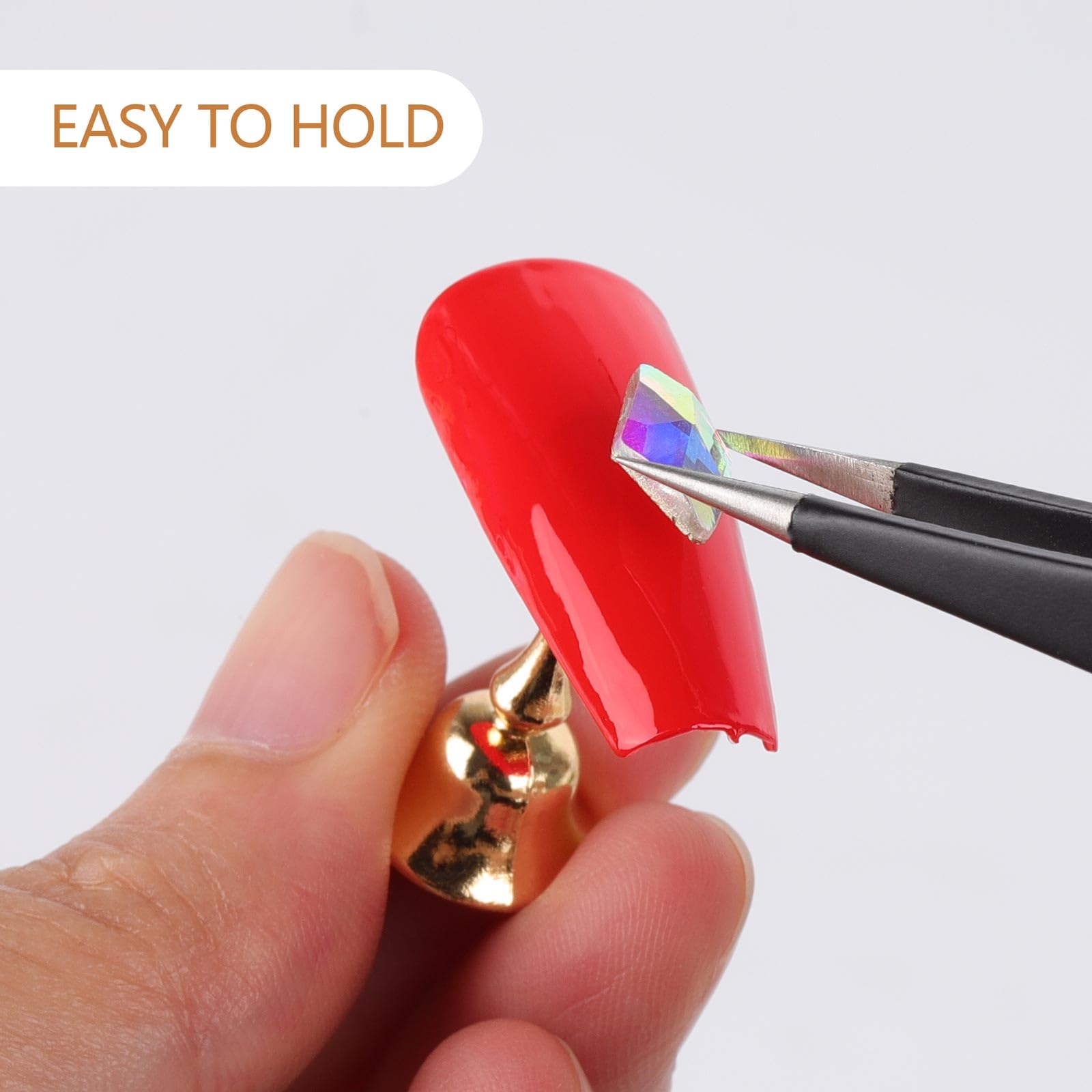 Tbestmax wave shape nail stand supports comfortable, natural nail art positioning.