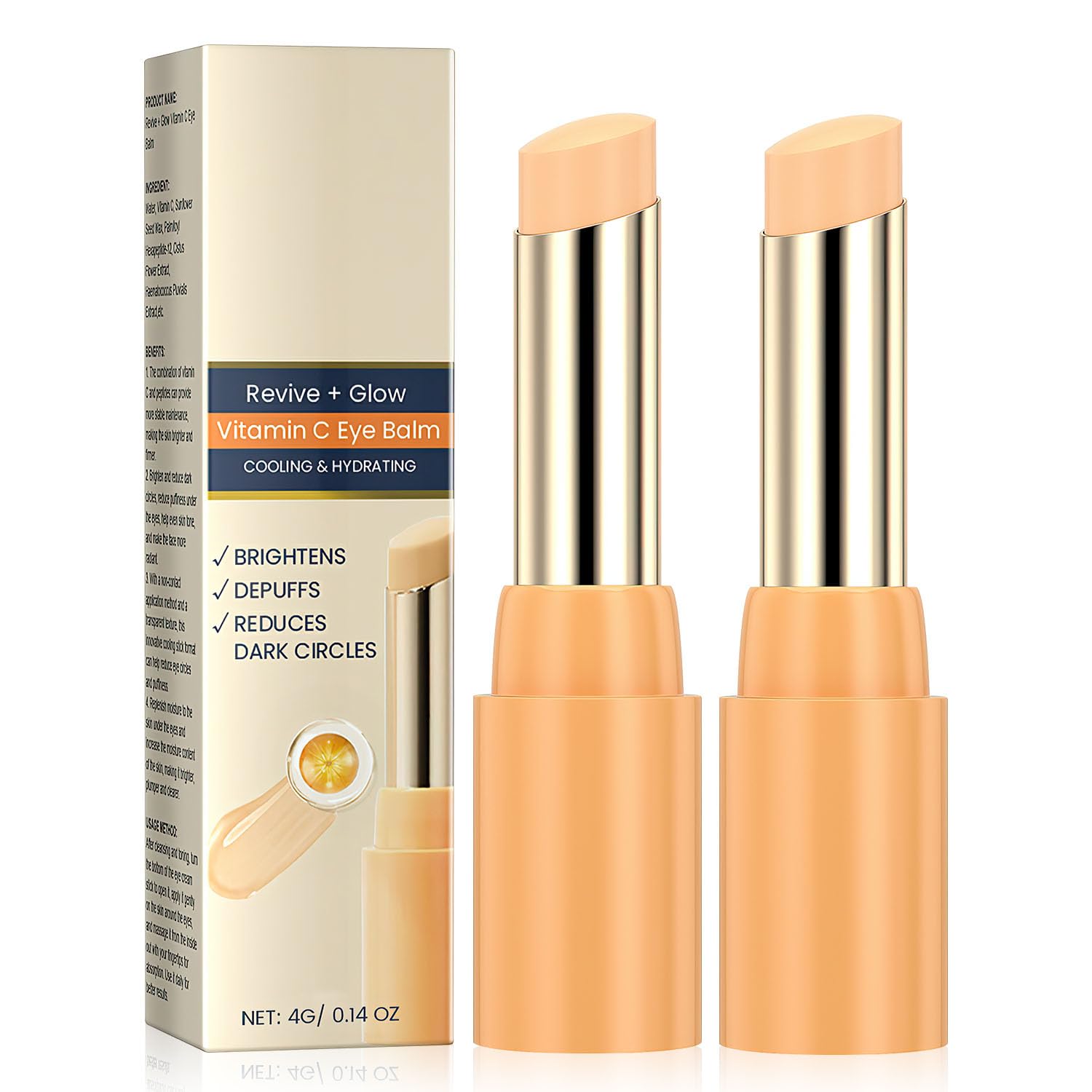 Tbexem Revive Glow eye balm jar shows hydrating formula for delicate eye skin.