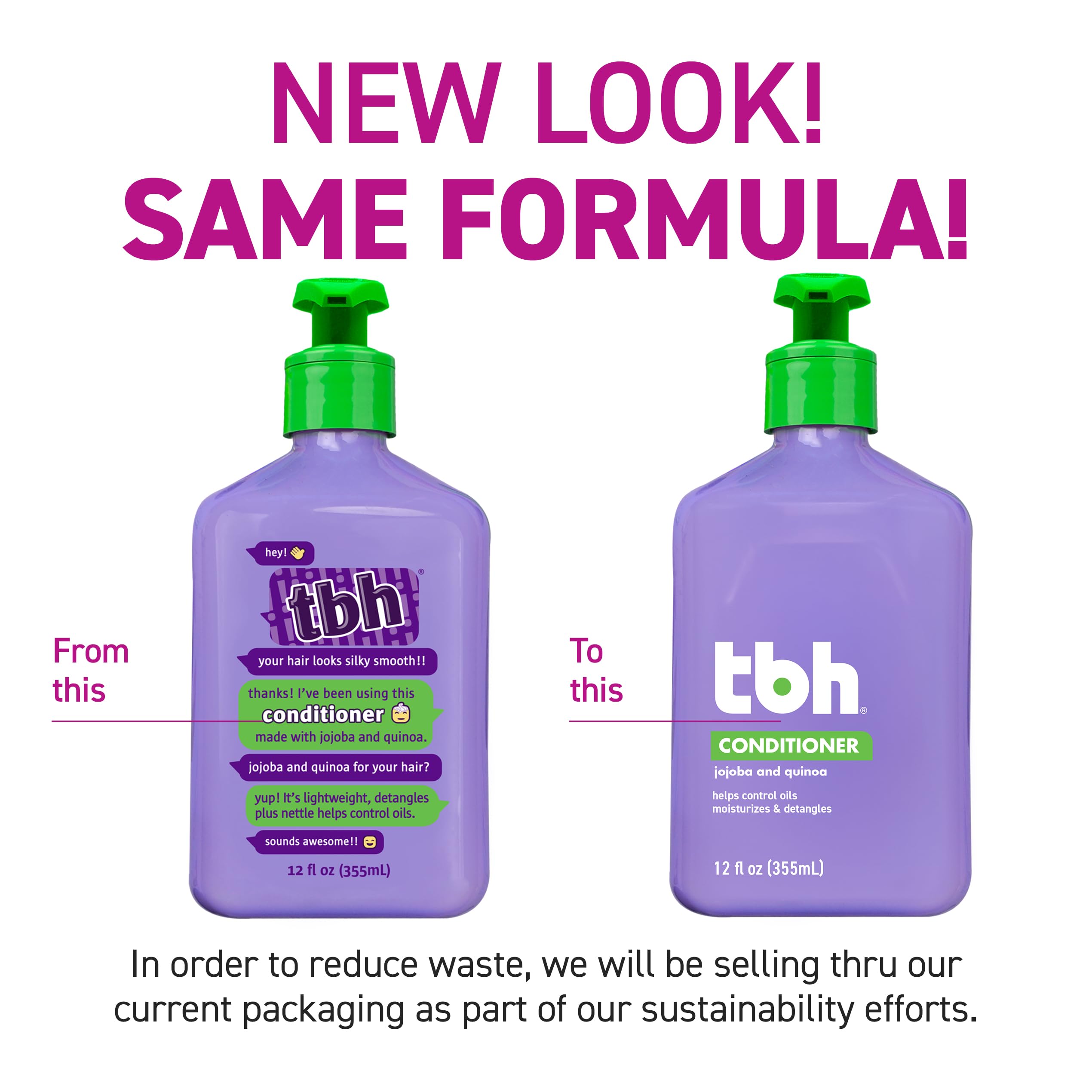 TBH Teens-Kids Conditioner pump-dispense shows convenient, mess-free dosing for quick post-shower routines.