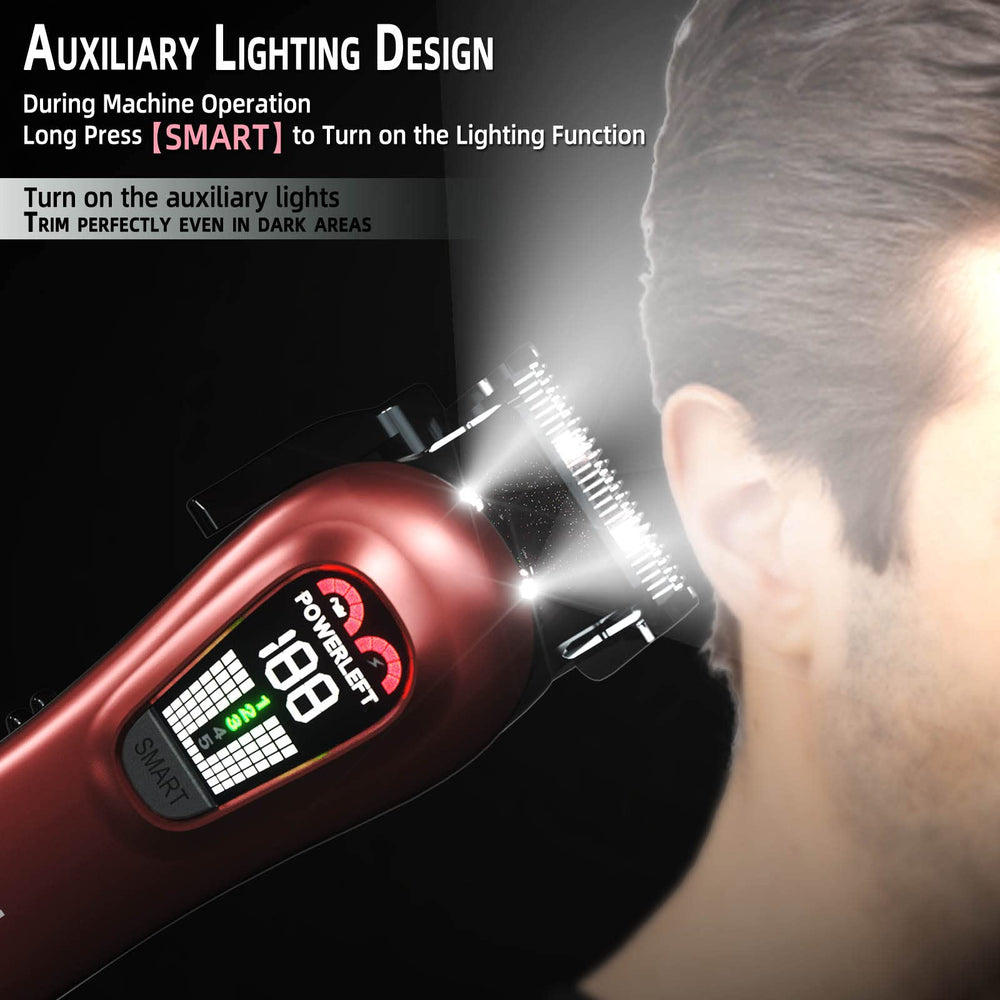 TCMKY cordless and corded operation demonstrates seamless grooming options.