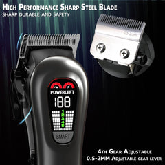 TCMKY hair clippers sharp steel blade for clean, skin-friendly trimming