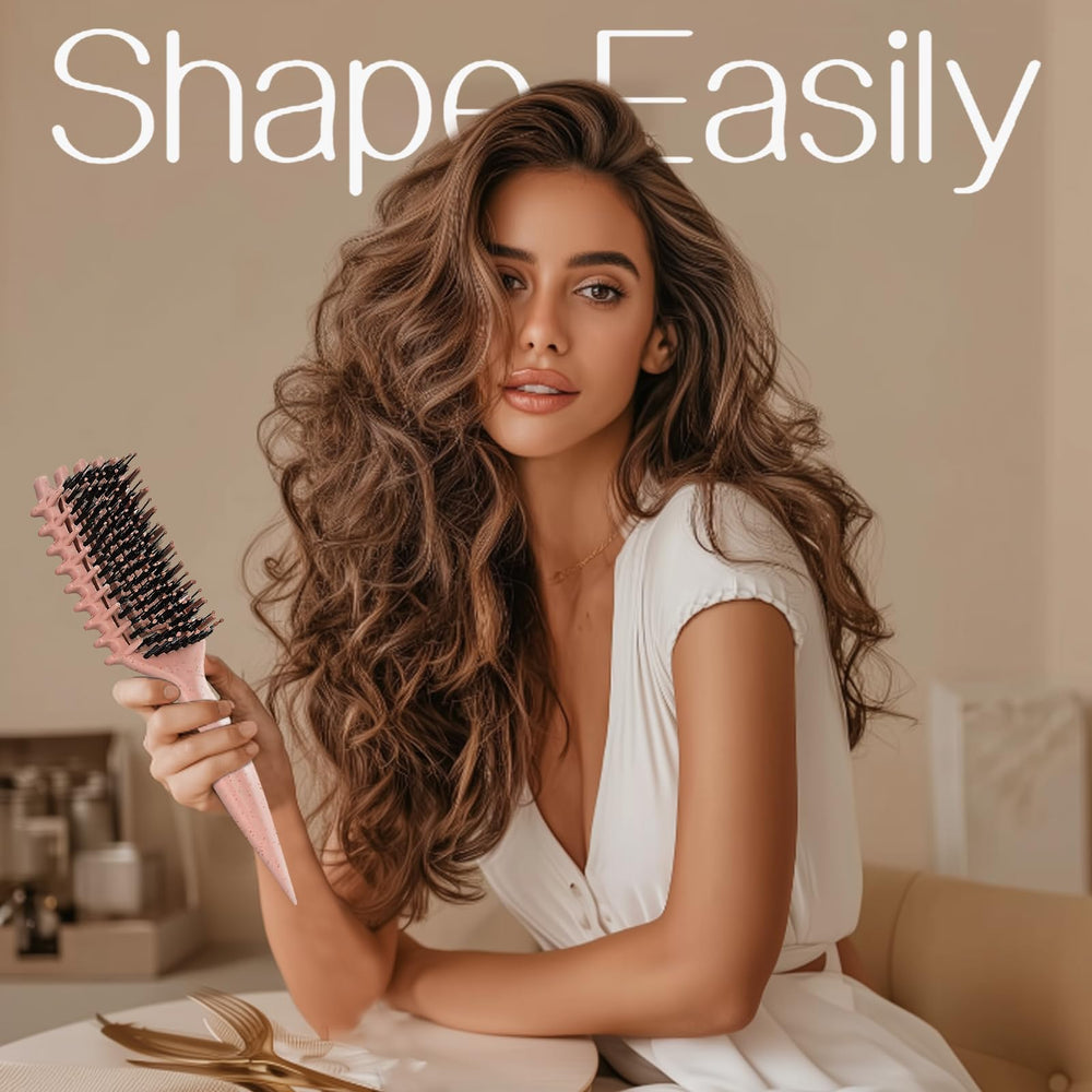 Tcsxady Curly Hair Brush lightweight for easy daily use.