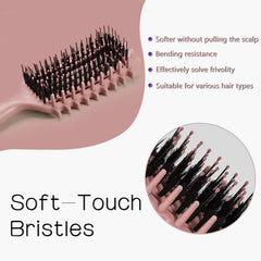 Tcsxady Curly Hair Brush ventilated hollow design speeds drying.