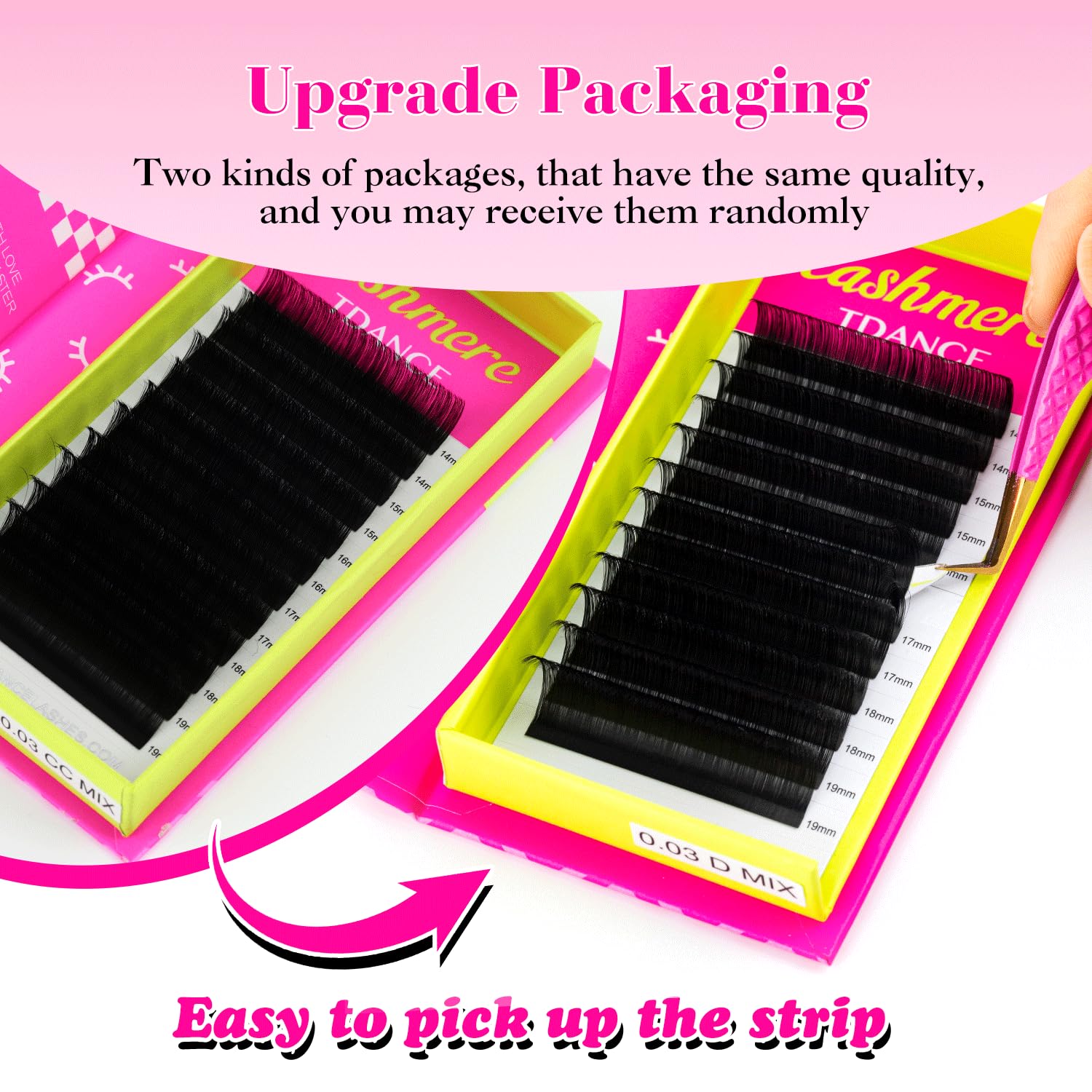 TDANCE 0.03cc 11mm lashes create smooth, balanced fan and base.