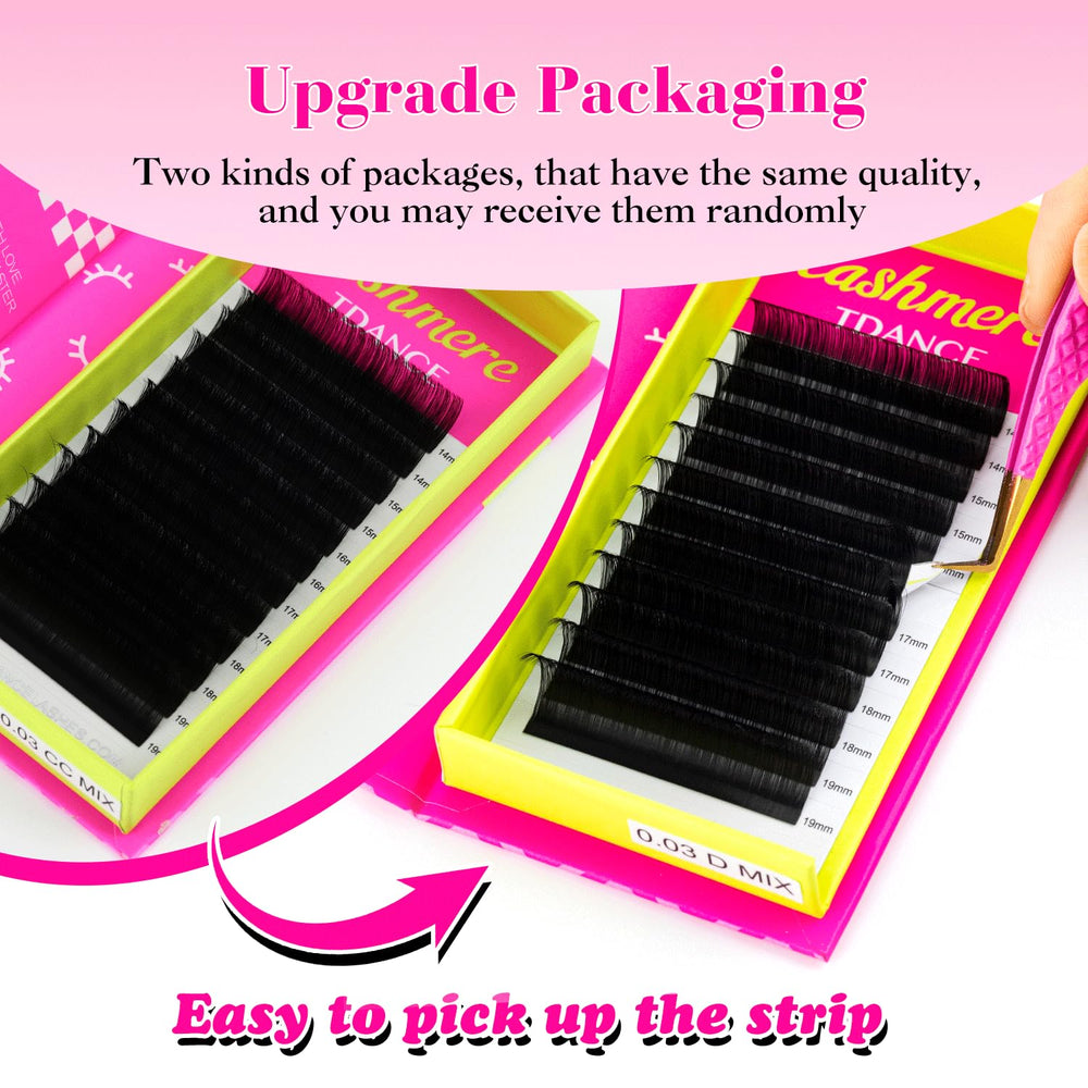 TDANCE 0.03cc 11mm lashes create smooth, balanced fan and base.