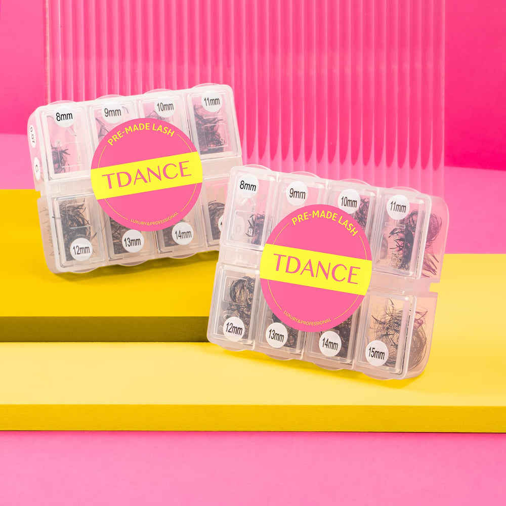 TDANCE curl options C and D with 8-15mm sizes shown for versatility.