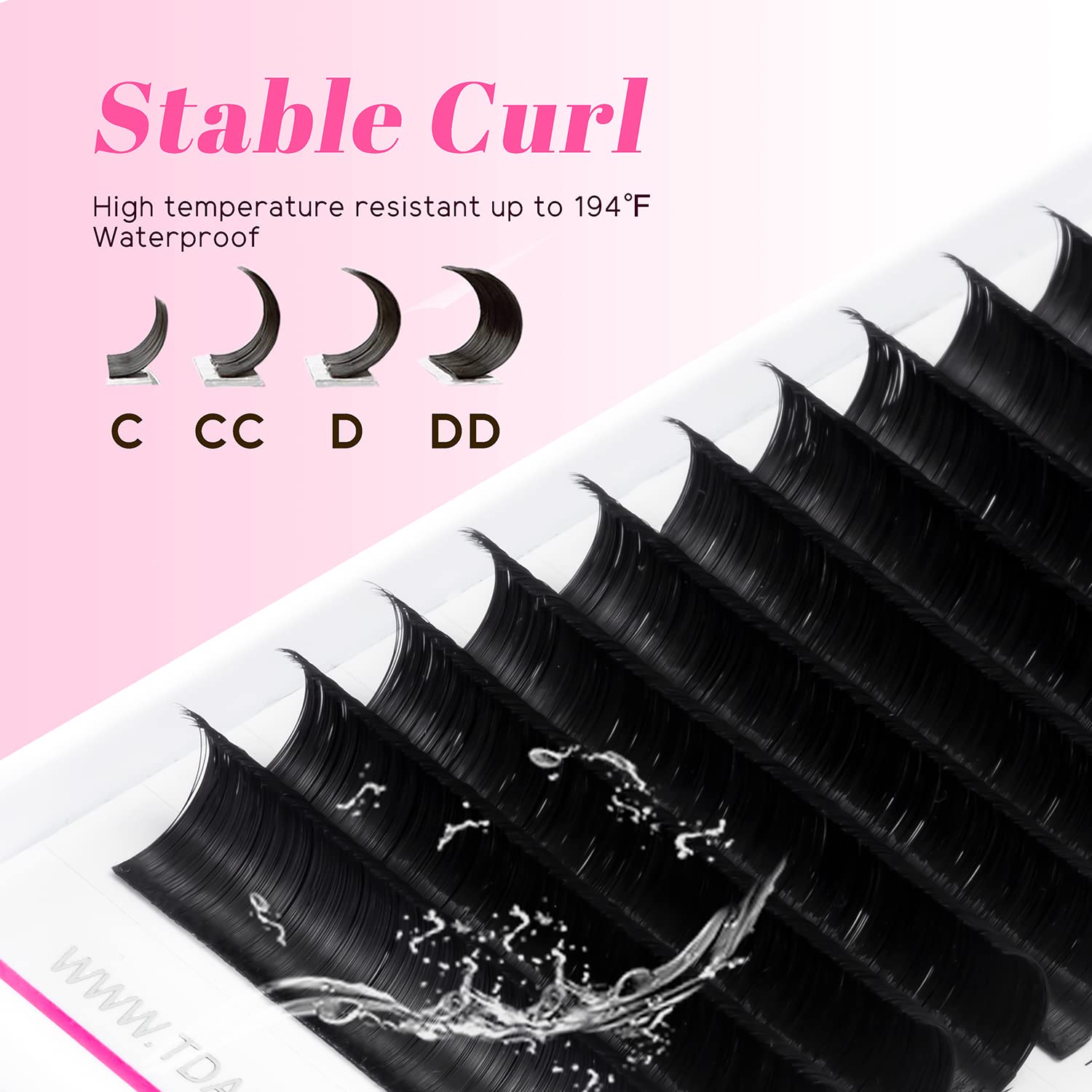 TDANCE Easy Fan Lashes 8-15mm lengths fit most eye shapes.
