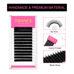 TDANCE lash extension matte black foil backing for easy, clean prep